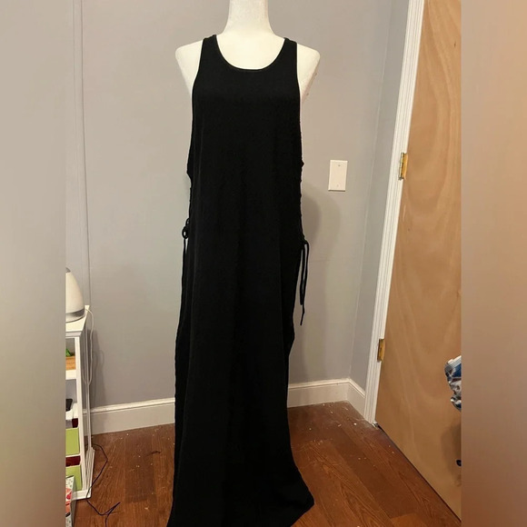 FP Beach Maxi Length Black Swim Coverup Dress Size X-Large - Picture 1 of 6